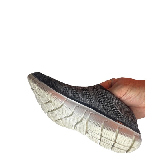 Skechers Goga Max Womens 8 Go Walk Lightweight Gray Mesh Comfort Walking Shoes - Picture 7 of 10